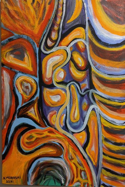 A painting by Greygray: Cells
