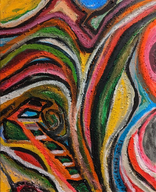 A painting by Greygray: Mystical Explosion