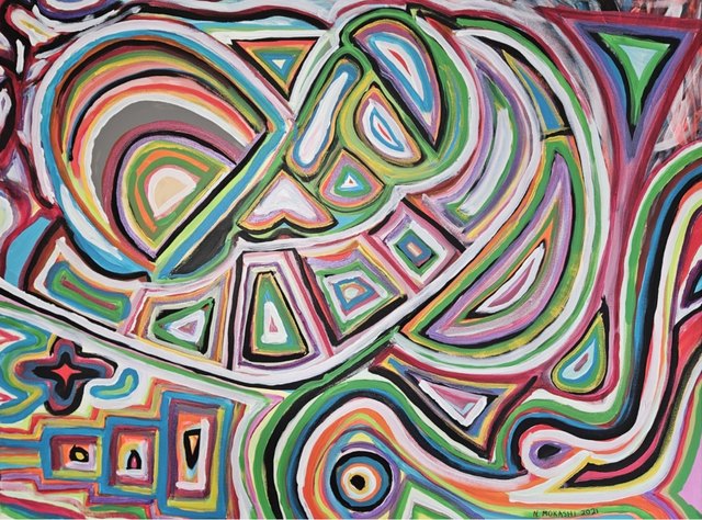 A painting by Greygray