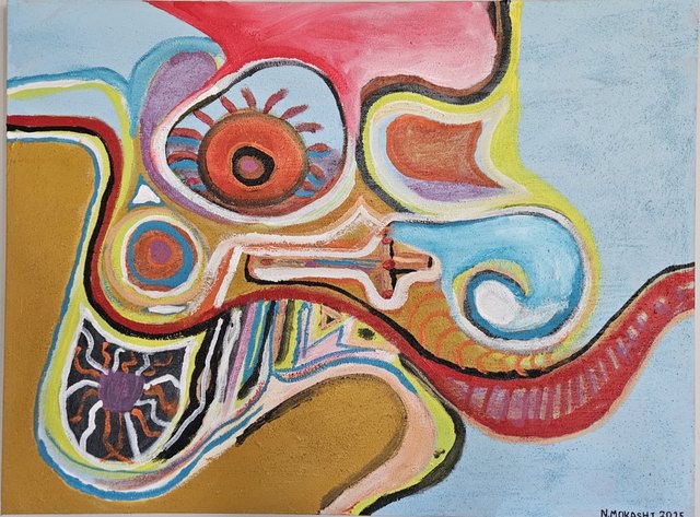 A painting by Greygray: The River